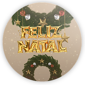 Painel de Mesa Sublimado 3D - Natal
