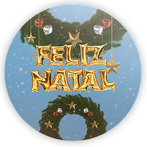 Painel de Mesa Sublimado 3D - Natal