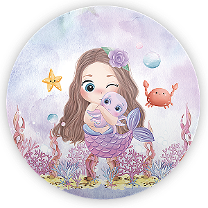 Painel de Mesa Sublimado 3D - Sereia