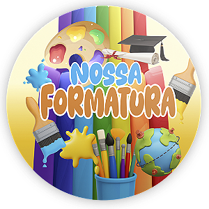 Painel de Mesa Sublimado 3D - Formatura Abc