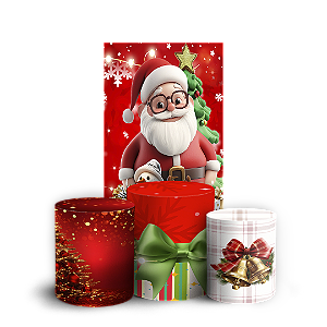 Faixa Lateral e Trio Cilindro Sublimado 3D Vest Facil - Natal