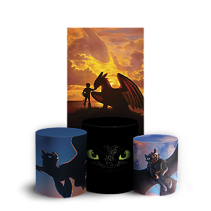 Faixa Lateral e Trio Cilindro Sublimado 3D Vest Facil - Como Treinar Seu Dragão