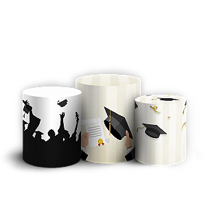 Trio Cilindro Sublimado 3D - Formatura-Abc