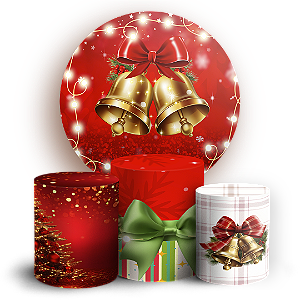 KIT Redondo e Trio Sublimado 3D - Natal