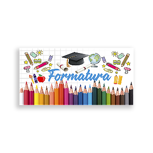 Painel Retangular Sublimado 3D - Formatura Abc