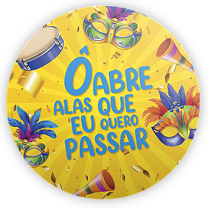 Painel de Mesa Sublimado 3D - Carnaval