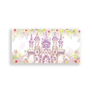 Painel Retangular Sublimado 3D - Castelo Jardim