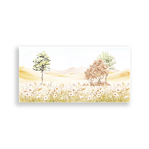 Painel Retangular Sublimado 3D - Flores