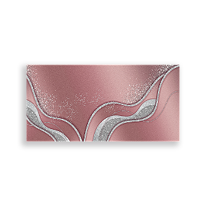 Painel Retangular Sublimado 3D - Rose E Prata
