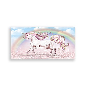 Painel Retangular Sublimado 3D - Unicornio