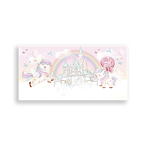 Painel Retangular Sublimado 3D - Unicornio