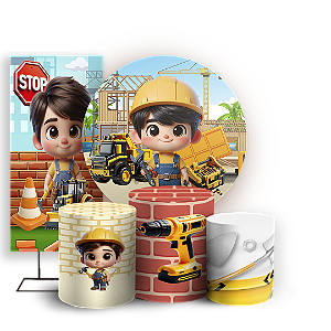 KIT Redondo Trio e Faixa Sublimado 3D - Construção