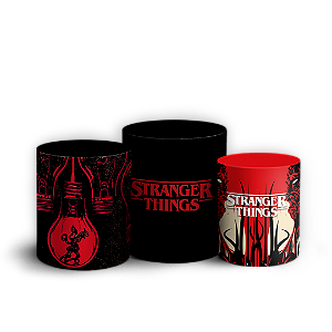 Trio Cilindro Sublimado - Stranger Things