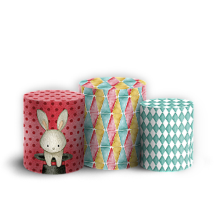 Trio Cilindro Sublimado - Circo