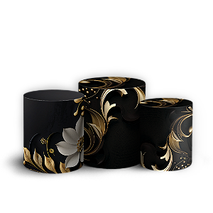 Trio Cilindro Sublimado - Floral