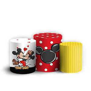 Trio Cilindro Sublimado - Mickey E Minnie