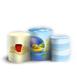 Trio Cilindro Sublimado - Pool Party