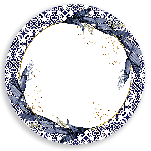 Painel Redondo Sublimado - Floral