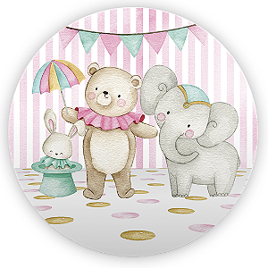 Painel Redondo Sublimado - Circo