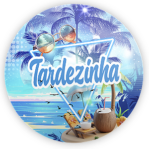 Painel Redondo Sublimado - Tardezinha