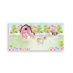 Painel Retangular Sublimado - Fazendinha