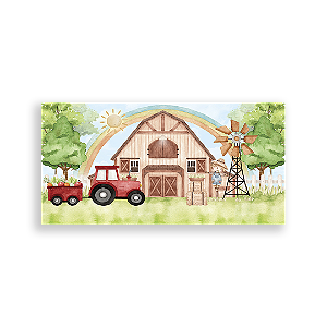 Painel Retangular Sublimado - Fazendinha
