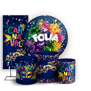 KIT Redondo Trio e Faixa Sublimado - Carnaval