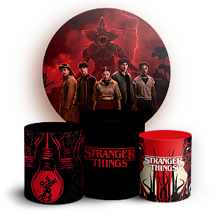 KIT Redondo e Trio Sublimado - Stranger Things