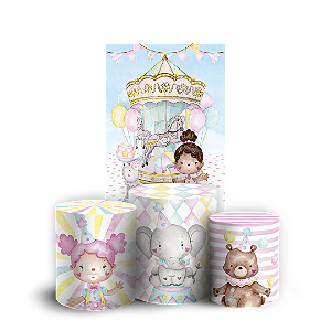 Faixa Lateral e Trio Cilindro Sublimado - Circo