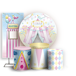 KIT Redondo Trio e Faixa Sublimado - Circo