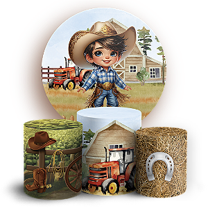 KIT Redondo e Trio Sublimado - Fazendinha