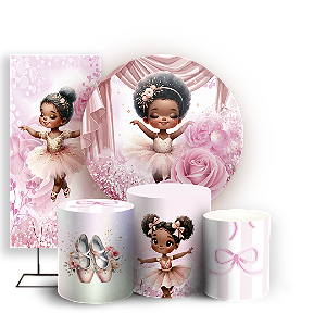 KIT Redondo Trio e Faixa Sublimado - Bailarina