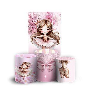 Faixa Lateral e Trio Cilindro Sublimado - Bailarina