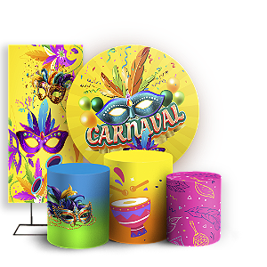 KIT Redondo Trio e Faixa Sublimado - Carnaval