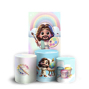 Faixa Lateral e Trio Cilindro Sublimado - Jesus Pintor