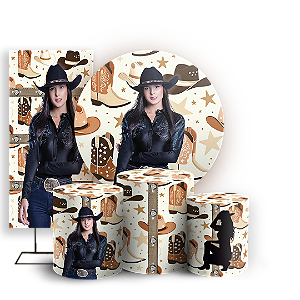 KIT Redondo Trio e Faixa Sublimado - Ana-Castela-Boiadeira