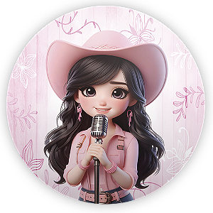 Painel de Mesa Sublimado 3D - Ana Castela Boiadeira