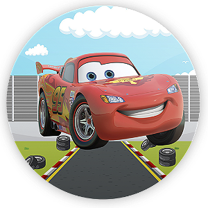 Painel Redondo Sublimado - Carros