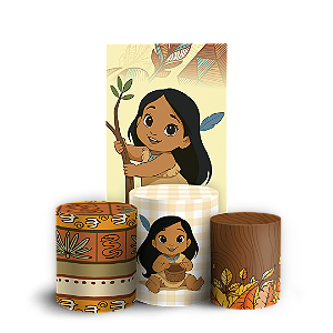 Faixa Lateral e Trio Cilindro Sublimado - Pocahondas Baby