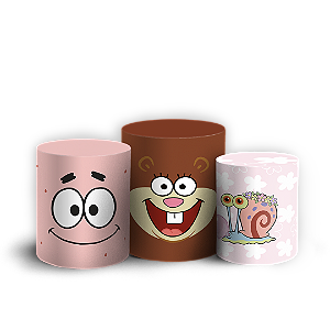 Trio Cilindro Sublimado - Bob Esponja