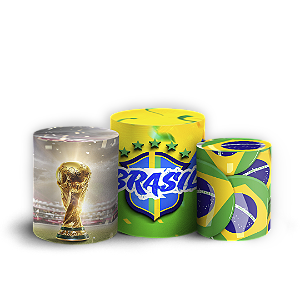 Trio Cilindro Sublimado - Copa Brasil