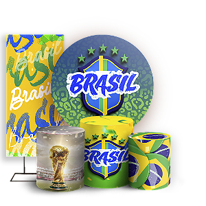 KIT Redondo Trio e Faixa Sublimado - Copa Brasil