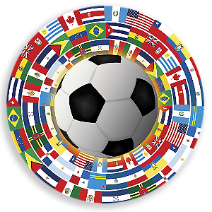 Painel de Mesa Sublimado 3D - Copa do Mundo