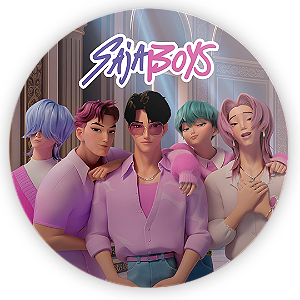 Painel de Mesa Sublimado 3D - Saja Boys