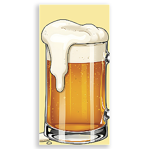 Faixa Lateral Sublimado - Fundo Cerveja