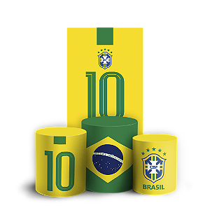 Faixa Lateral e Trio Cilindro Sublimado - Copa Do Mundo Brasil