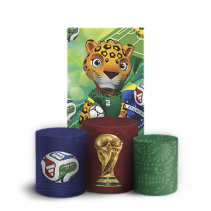 Faixa Lateral e Trio Cilindro Sublimado - Copa Do Mundo
