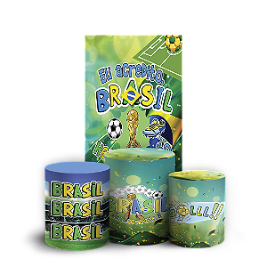Faixa Lateral e Trio Cilindro Sublimado - Copa Do Mundo