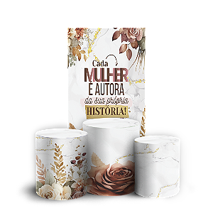 Faixa Lateral e Trio Cilindro Sublimado - Dia Da Mulher