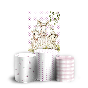 Faixa Lateral e Trio Cilindro Sublimado - Pascoa